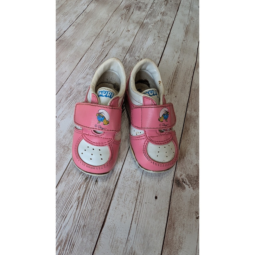 Vintage 1980s Smurf Pink toddler shoe size 3